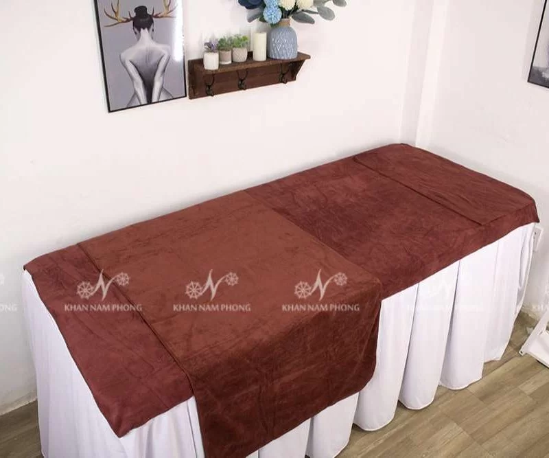 Khăn trải giường Spa - Khăn Bông Nam Phong - Công Ty CP Xuất Nhập Khẩu Dệt May Nam Phong